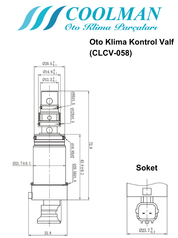 Kompresör Kontrol Valfi (CLCV-058)
