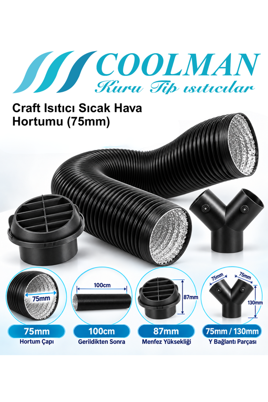 Craft Isıtıcı Sıcak Hava Hortumu