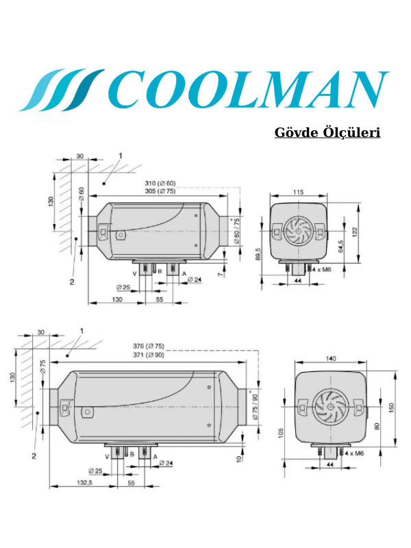 Coolman Thermon T4 Marin Dizel Isıtıcı (5kW – 12/24V)