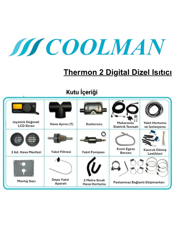 Thermon 2 Digital Dizel Isıtıcı 2.8 kW (12-24V)