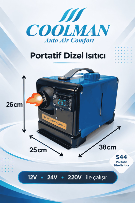 Coolman S44 Portatif Dizel Isıtıcı (5kW)