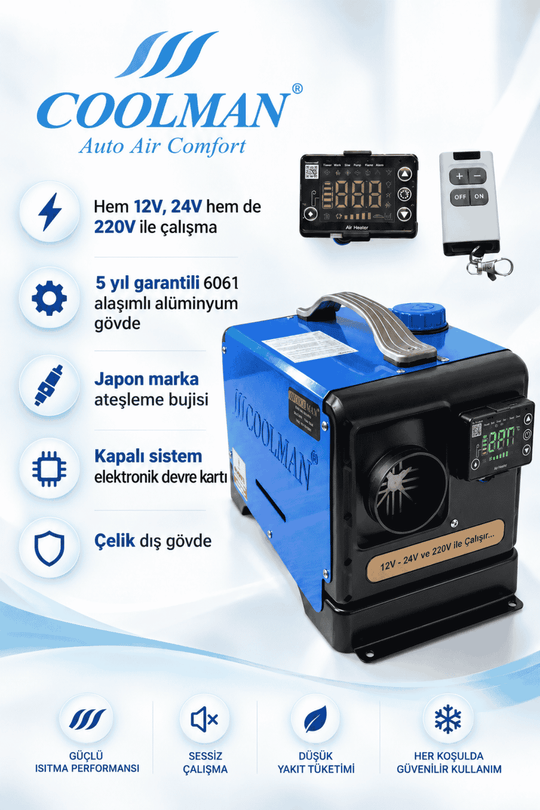 Coolman S44 Portatif Dizel Isıtıcı (5kW)