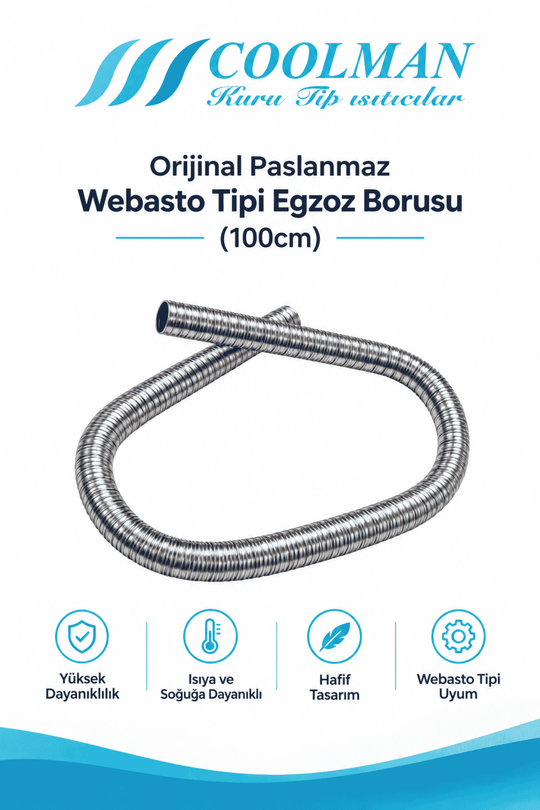 Webasto Tipi Dizel Isıtıcı Egzoz Borusu