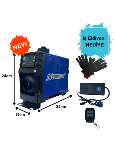 Coolman Webasto Tipi A44 Mini Portatif Dizel Isıtıcı (2.8kW)