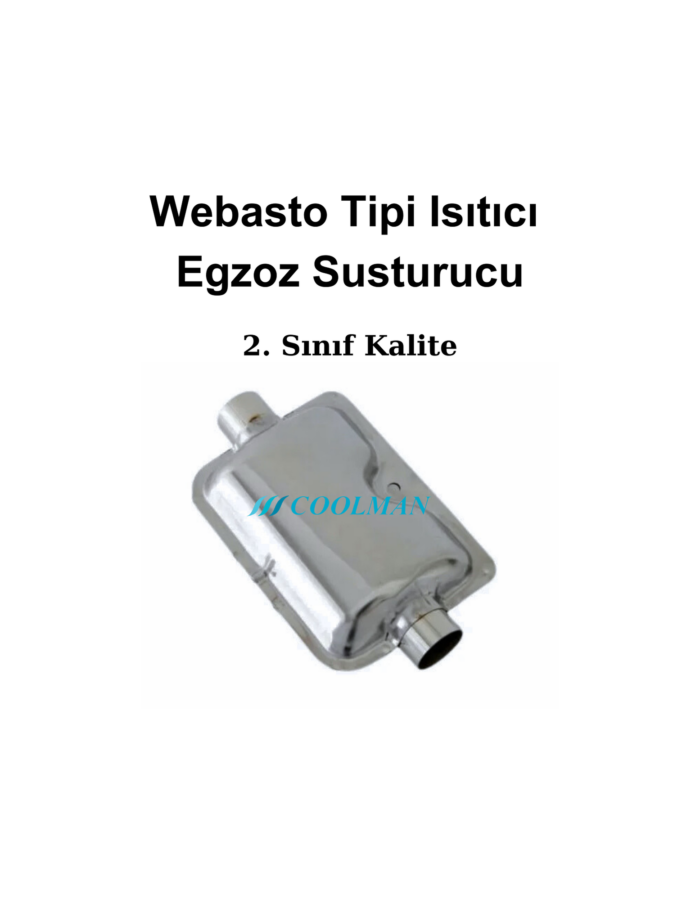 Webasto Tipi Isıtıcı Egzoz Susturucu