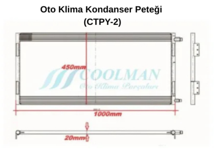 Oto Klima Kondanser Peteği (CTPY-2)