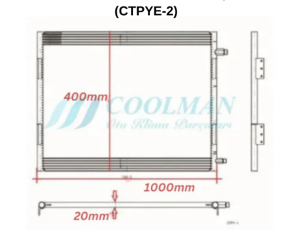 Oto Klima Kondanser Peteği (CTPYE-2)