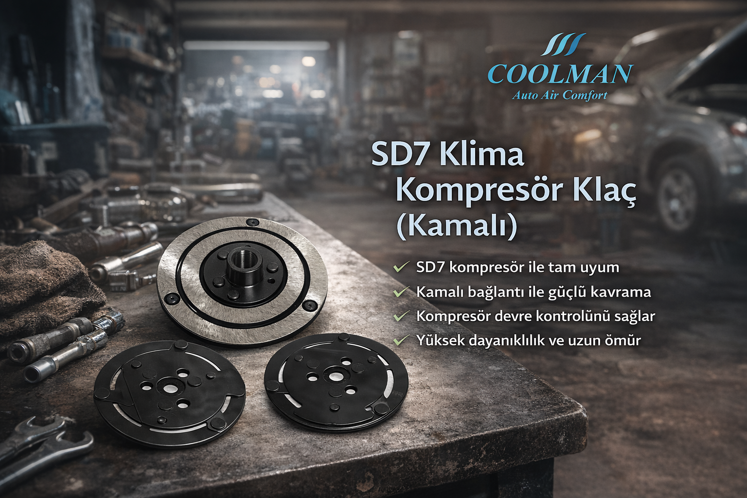 SD7 Klima Kompresör Klaç (Kamalı) SD7 Klima Kompresör Klaç (Kamalı)