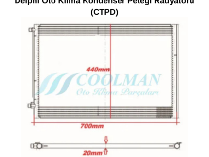 Delphi Oto Klima Kondenser Peteği Radyatörü (CTPD)