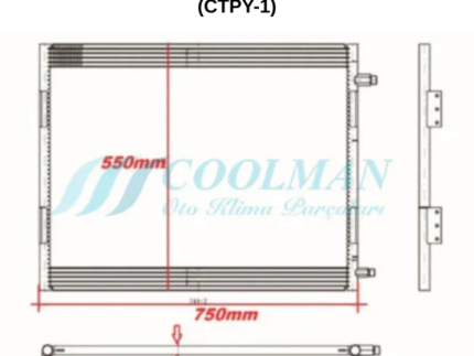Oto Klima Kondenser Peteği Radyatörü CTPY-1