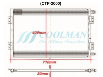 Universal Oto Klima Kondanser Peteği (CTP-2000)