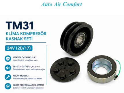 TM31 Klima Kompresör Kasnak Seti 24V (2B/17)