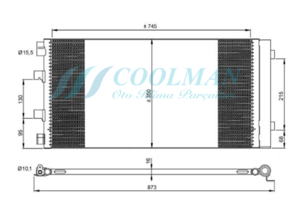 Coolman Renault Master Klima Kondenser Peteği
