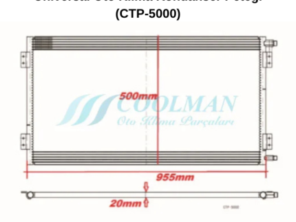 Universal Oto Klima Kondanser Peteği (CTP-5000)