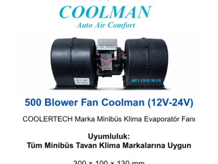 500 Blower Fan Coolman (12V-24V)