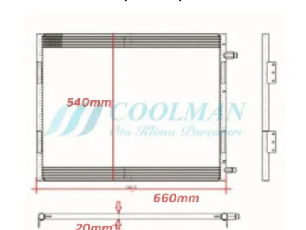 Oto Klima Kondenser Peteği Radyatörü (CTPYE-1)