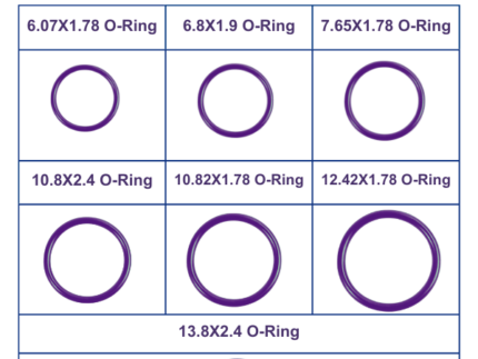 Isıya Dayanıklı Sızdırmaz Conta (Mor O-Ring)