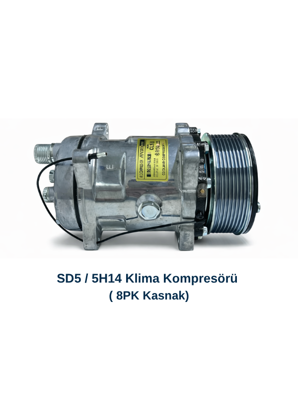 SD5 / 5H14 Klima Kompresörü ( 8PK Kasnak) SD5 / 5H14 Klima Kompresörü ( 8PK Kasnak)